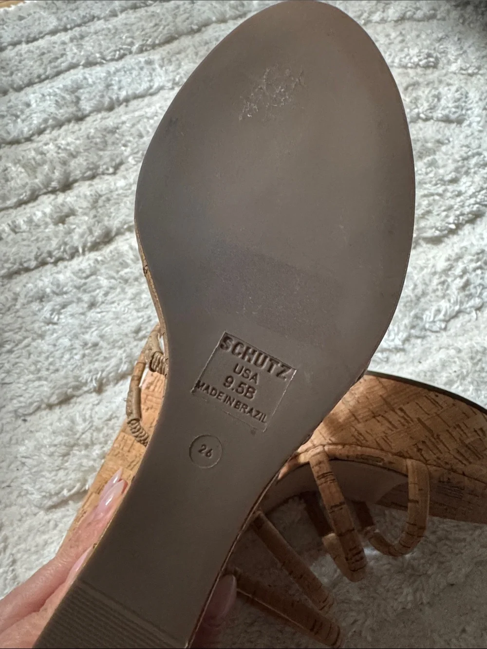 SCHUTZ stylish cork